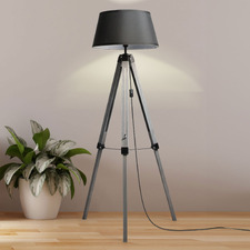 Charlie Linen Floor Lamp