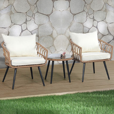 2 Seater Theo Outdoor Coffee Table & Armchair Set
