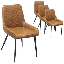 Madeline Faux Leather Dining Chairs (Set of 4)