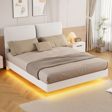 Sequoia Floating Bed Frame with LED