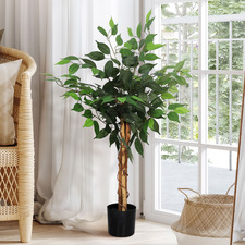 90cm Potted Faux Banyan Tree