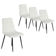 Selawik Faux Leather Dining Chairs (Set of 4)