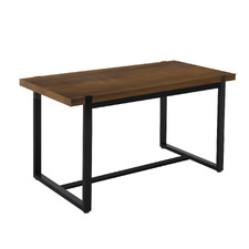 140cm  Stamp Pine Wood & Metal Dining Table