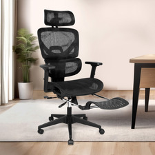 Melven High-Back Office Chair with Footrest
