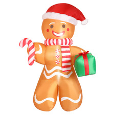 Ginger Bread Man LED Inflatable Christmas Decoration