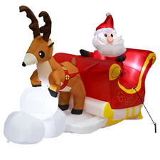 Sleigh LED Inflatable Christmas Decoration