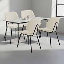 Ivory Bianca Corduroy Dining Chairs (Set of 4)