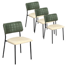 (Set of 4) Hamish Faux Leather Dining Chairs