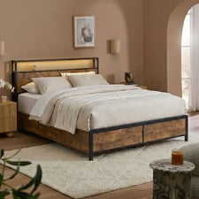 Louise Bed with LED & Charging Station