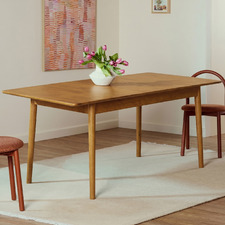 Baia Rubberwood Extendable Dining Table