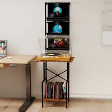 Kinsley Tall Vinyl Record Player Stand