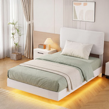 Sequoia Floating Bed Frame with LED