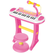 Electronic Keyboard with Stand & Stool