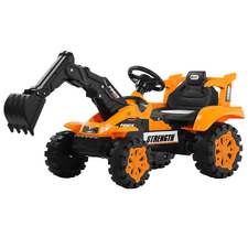 Kids Orange Ride-On Excavator