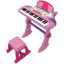 Electronic Keyboard with Stand & Stool