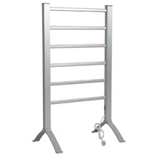 520 x 900mm 6 Bar Aluminium Freestanding Heated Towel Rail