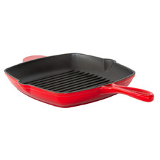27cm Enamelled Cast Iron Grill Pan