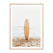 Beach Day Framed Paper Print Wall Art