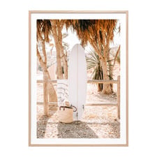 Beach Life Framed Paper Print Wall Art