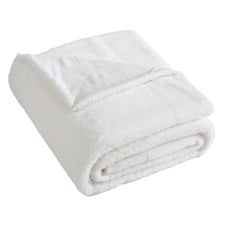 Benz Faux Fur & Sherpa Reversible Throw