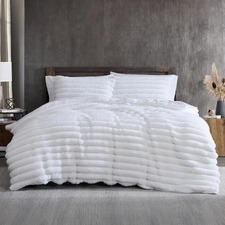 Jax Chunky Faux Fur Quilt Cover Set
