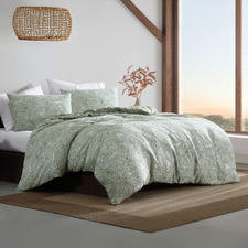 Green Avena Quilt Cover Set