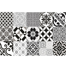Black & White Eclectic Vinyl Placemat