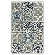 Eclectic Green Armenian Vinyl Rug