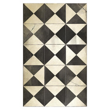 Black & White Borgo Vinyl Rug