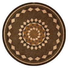 Sunflower Makeba Round Vinyl Floor Mat