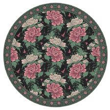 Blush & Green Marvellous Vinyl Floor Mat