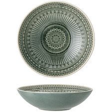 Green Rani Stoneware Serving Bowl