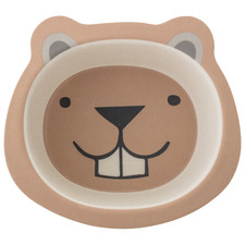 Kids' Smiling Bear Bamboo Dinner Bowl