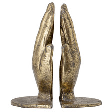 2 Piece Brass Bookend Set