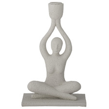 White Lucie Candle Holder