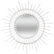 Hoi An Round Wooden Wall Mirror
