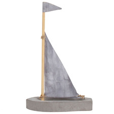 Escape Sailing Boat Concrete Ornament