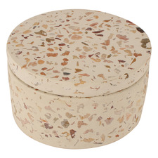 Luca Terrazzo Style Decorative Canister with Lid