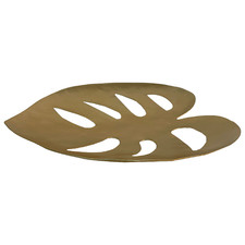 Gold Brinley Leaf Aluminium Decorative Tray