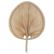 Tinaroo Fan Palm Leaf & Bamboo Wall Accent (Set of 2)