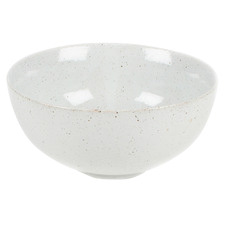 White Theo Speckled 14cm Porcelain Bowl