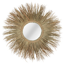 Natural Uli Grass Mirror