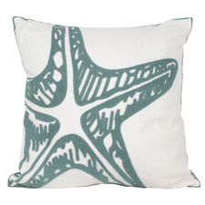 Green & White Stelli Star Fish Cushion