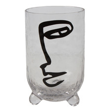20cm Del Sol Hand-Blown Picasso Vase