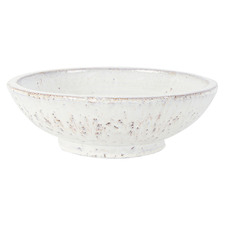 23cm White Daliah Terracotta Bowl