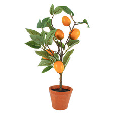 43cm Faux Lemon Tree In Terracotta Pot
