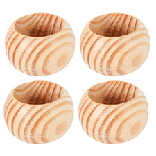 Julia Pine Wood Napkin Rings (Set of 4)