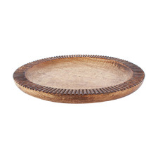 Natural Iblis 30cm Mango Wood Serving Plate