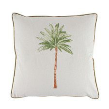 St. Bart's Palm Tree Cotton-Blend Cushion