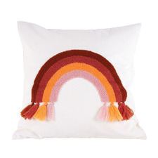 Boho Rainbow Bae Cotton Cushion